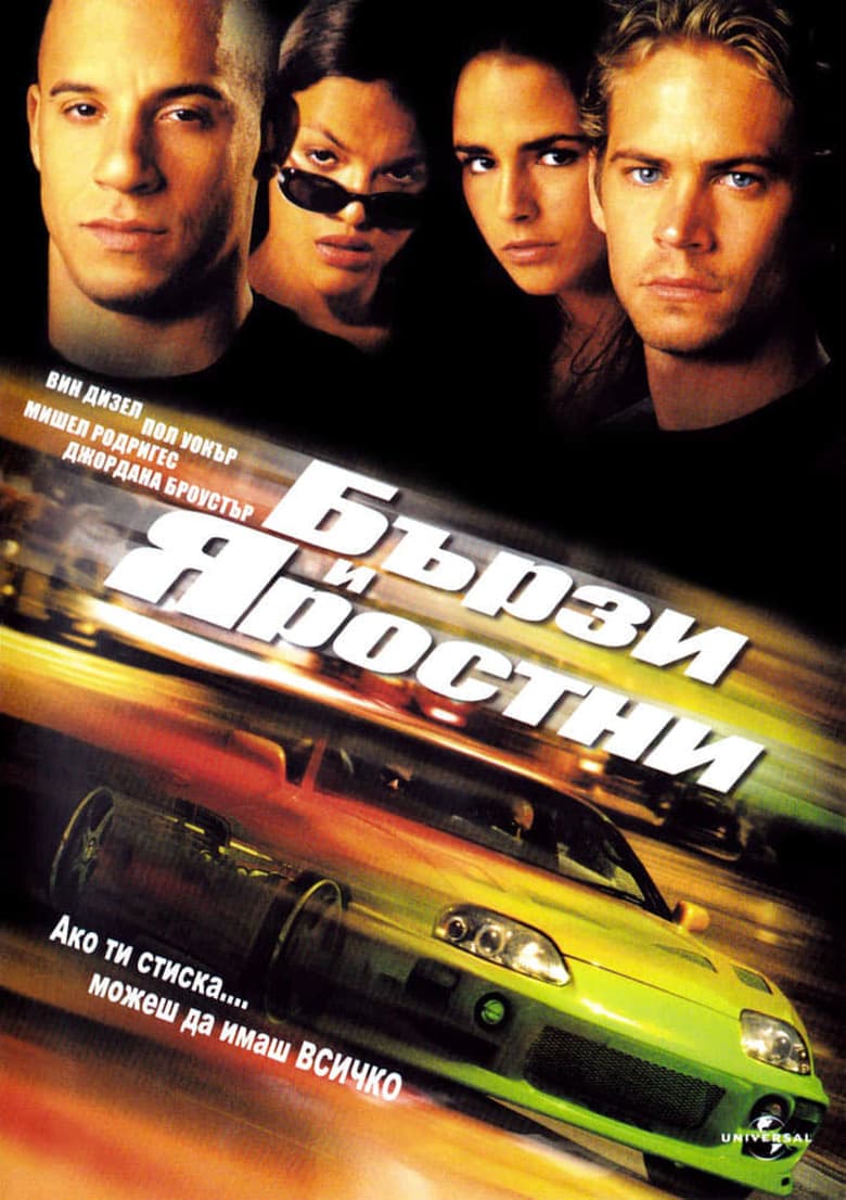 Бързи и яростни / The Fast and the Furious постер